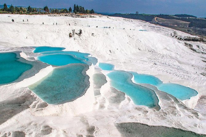 8 Day Turkey Tour; Istanbul, Gallipoli, Troy, Pergamon, Ephesus, Pamukkale - Pamukkale pairs thermal water with Roman ruins