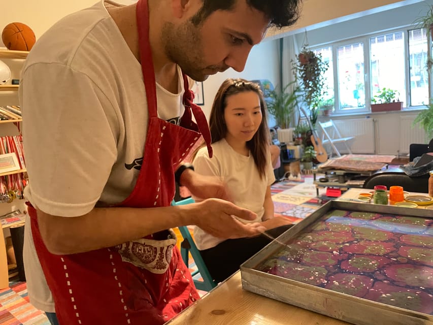 Authentic Turkish Art Marbling - Ebru - with Locals at Home - Getting There From Sultanahmet or Taksim