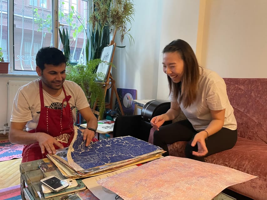 Authentic Turkish Art Marbling - Ebru - with Locals at Home - The Value of $57 Per Person