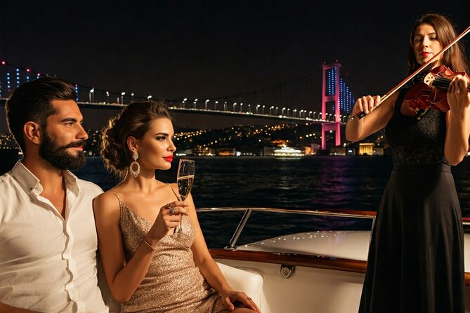Bosphorus Night Cruise with Luxury Yacht - Maiden’s Tower on the return route