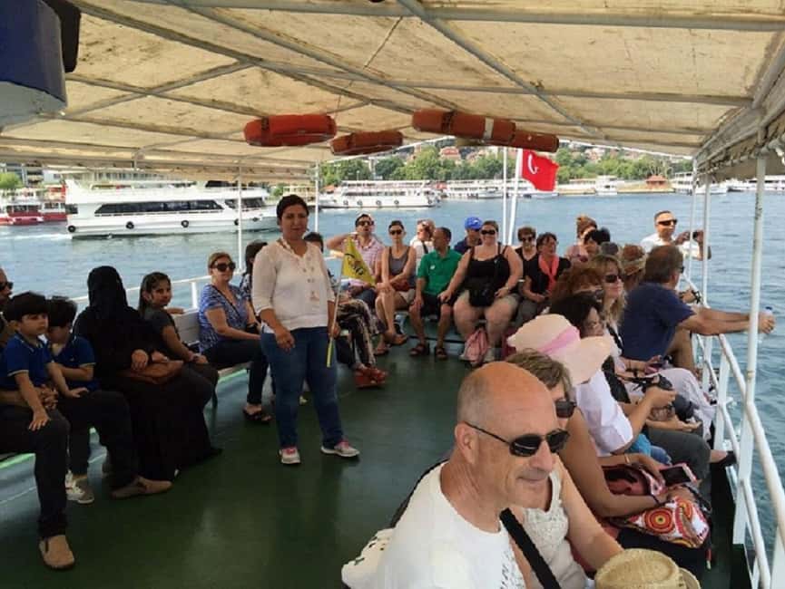 Bosphorus Only Boat Tour - Boarding a large boat for a two-hour cruise