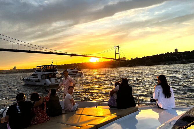 Bosphorus Sunset Yacht Cruise with Snacks and Live Guide - Bosphorus Bridge and the first views of Istanbul