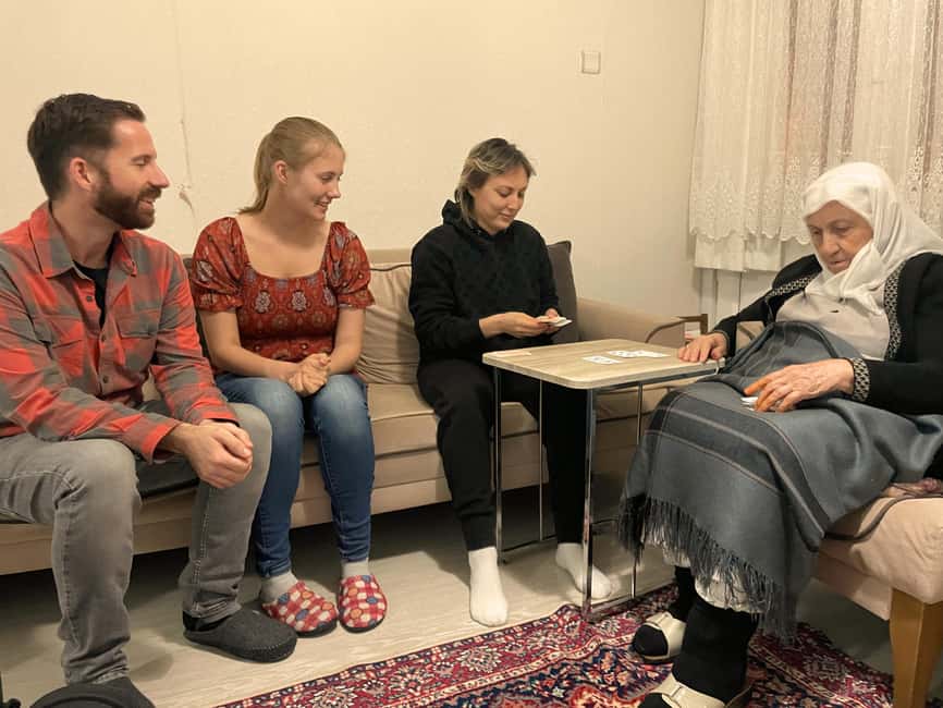 Card Game and Afternoon Turkish Tea with Local Grandma - Learning the Turkish card game
