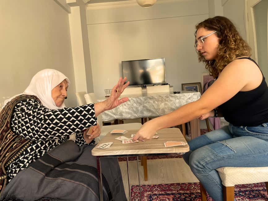 Card Game and Afternoon Turkish Tea with Local Grandma - Meeting Anane and her family