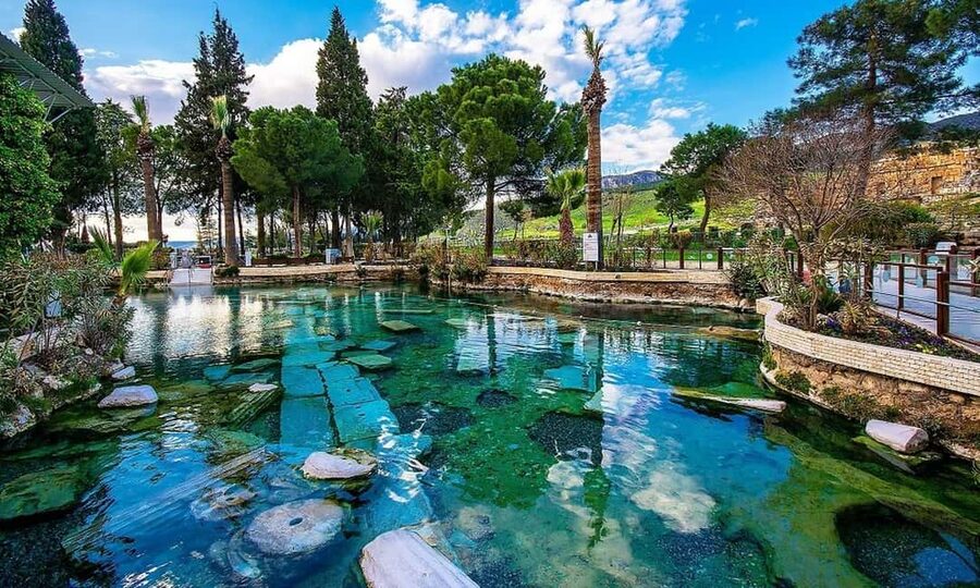 Daily Pamukkale tour from Istanbul (by plane) - Walking through Hierapolis before the terraces
