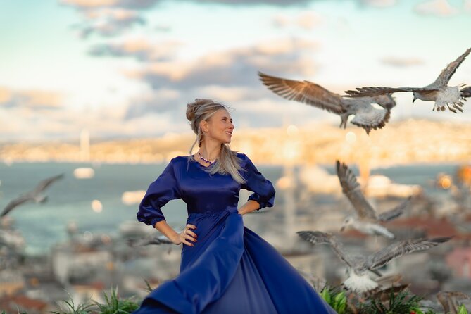 Flying Dress Photography on an Iconic Rooftop in Istanbul - More than 400 photos on the same day