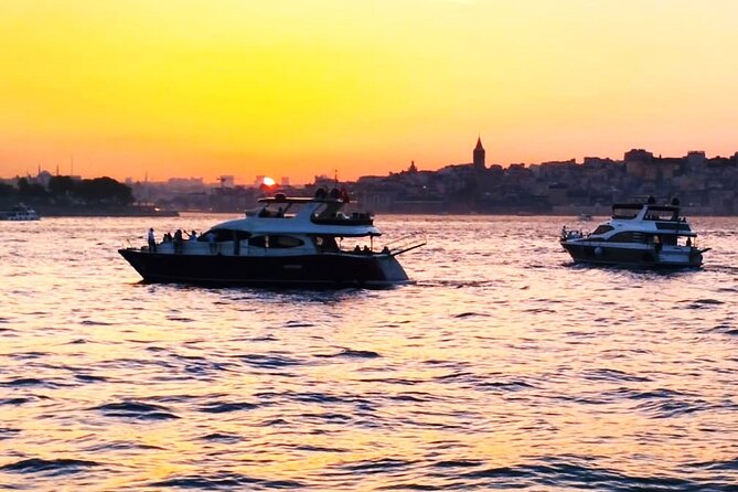 Guided Bosphorus Sunset Cruise on Luxurious Yacht - Small Group Cruise - A luxury yacht with room to escape the wind