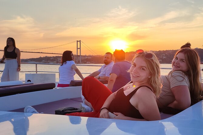 Guided Bosphorus Sunset Cruise on Luxurious Yacht - Small Group Cruise - Rumeli Hisarı at the narrowest point