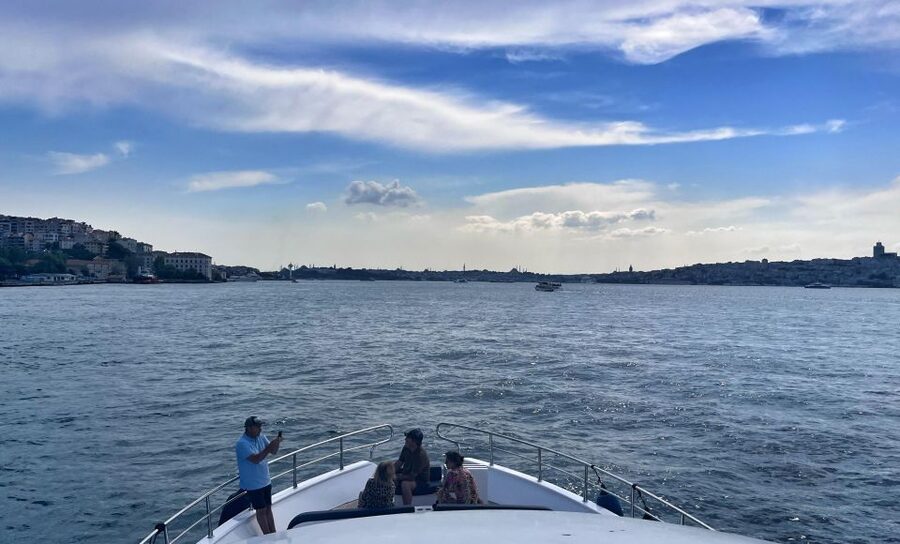Guided Dolmabahce Palace Tour with Bosphorus Sunset Cruise - What you see along the European shore