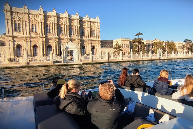 Imperial Splendor: Dolmabahce Palace & Bosphorus Yacht Cruise - Palaces, mosques, and fortresses from the water