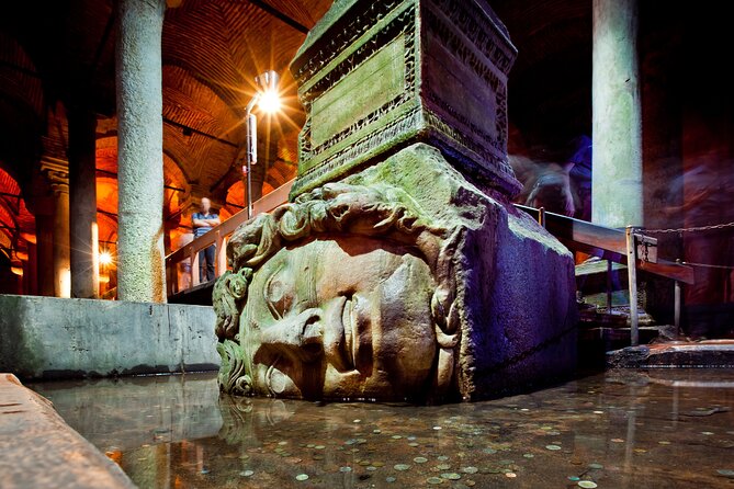 Istanbu City Walk: Topkapi Palace, Harem, & Basilica Guided Tour - Beneath Istanbul in the Basilica Cistern