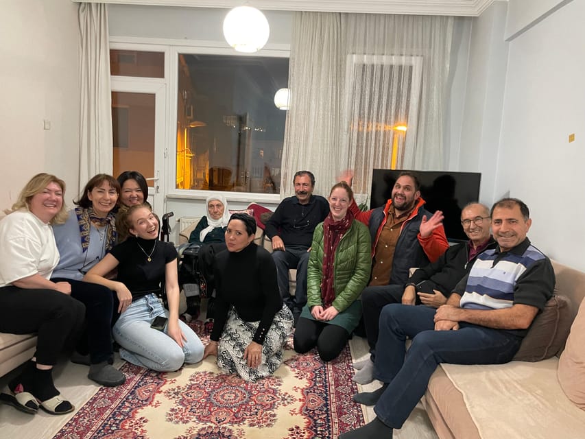 Istanbul Authentic Turkish Family Dinner with Eastern Family - Tea, cookies, and the first welcome