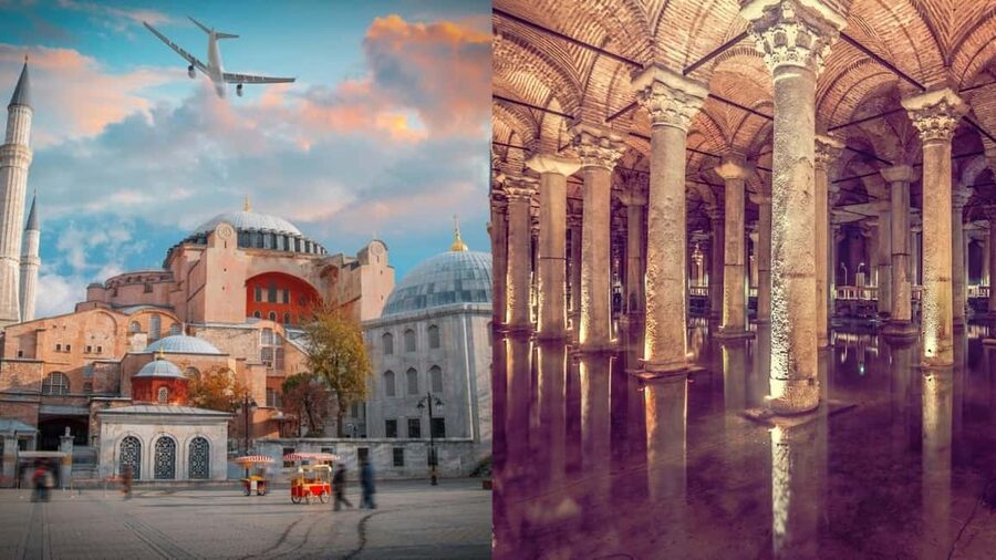 Istanbul: Basilica Cistern & Hagia Sophia Combo Ticket - The Basilica Cistern below the city
