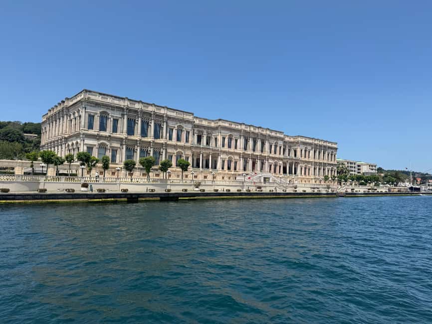 Istanbul: Bosphorous Asian Side Boat Cruise Morning - European shore views from Galata Tower to Dolmabahce Palace