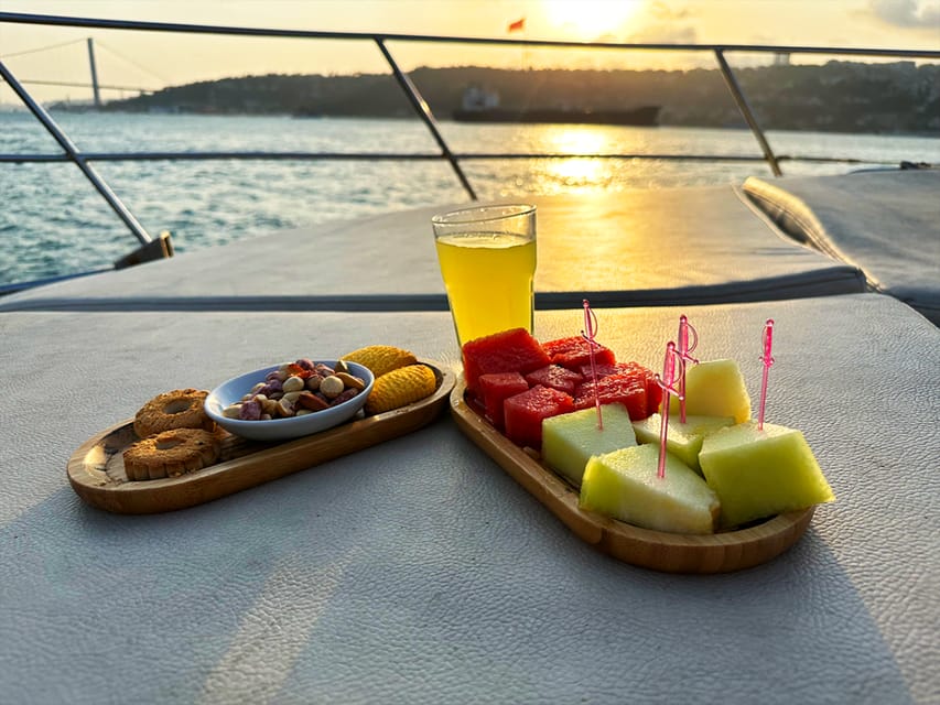 Istanbul: Bosphorus and Golden Horn Sunset Yacht Cruise - The Bosphorus Bridge at the best hour