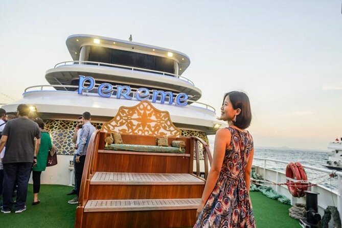 Istanbul Bosphorus Cruise Dinner, Drinks & Show with Pickup - Dinner with meze, fish, grill, or vegetarian food