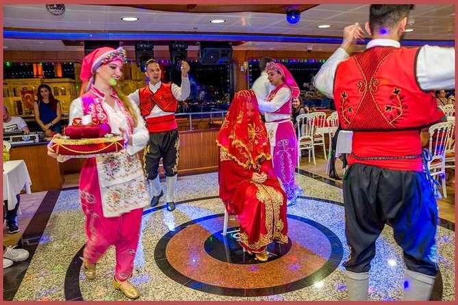 Istanbul Bosphorus Cruise with Dinner and Belly-Dancing Show - The Bosphorus views at sunset and after dark