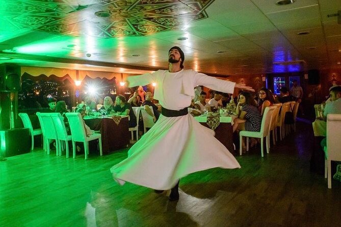 Istanbul Bosphorus Dinner Cruise Turkish Night Show All inclusive - Maiden’s Tower at the southern entrance