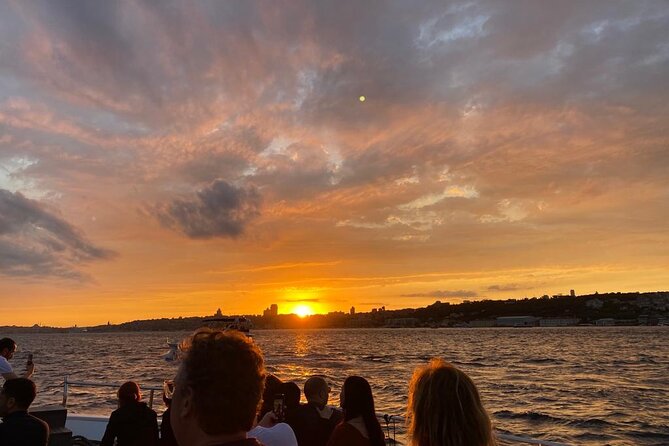 Istanbul Bosphorus Sunset Cruise with Wine on a Luxury Yacht - The first bridge and the narrowest stretch of the strait