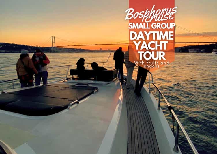 Istanbul: Daytime Bosphorus Yacht Cruise with Fruit & Snacks - Starting at Karaköy, with Galata above you