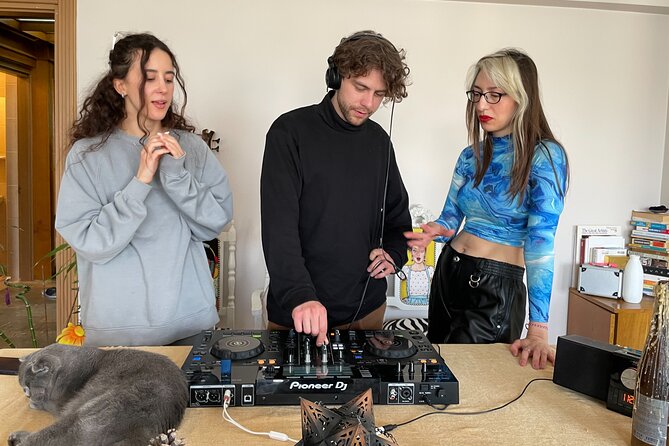 Istanbul Electronic Music and Culture Workshop From Local DJ - A small home setting with a cat