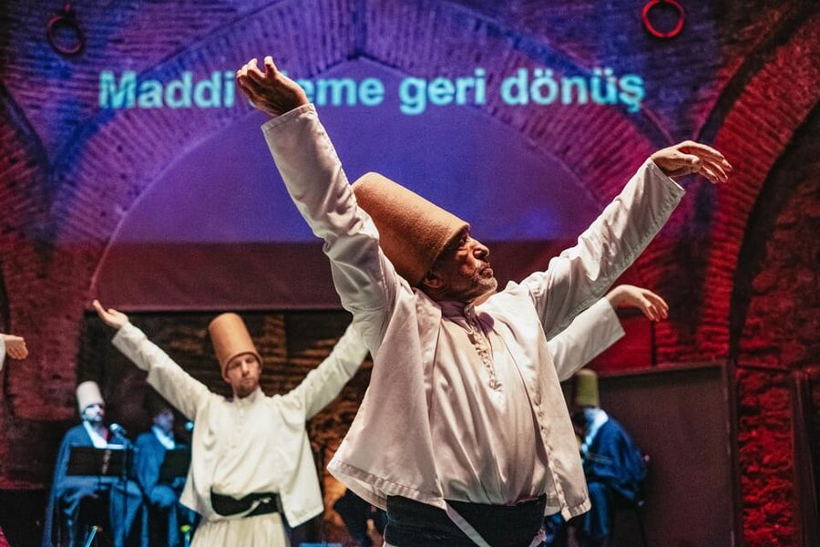 Istanbul: Hodjapasha Whirling Dervishes Show & Exhibition - What the whirling looks and feels like from the seats