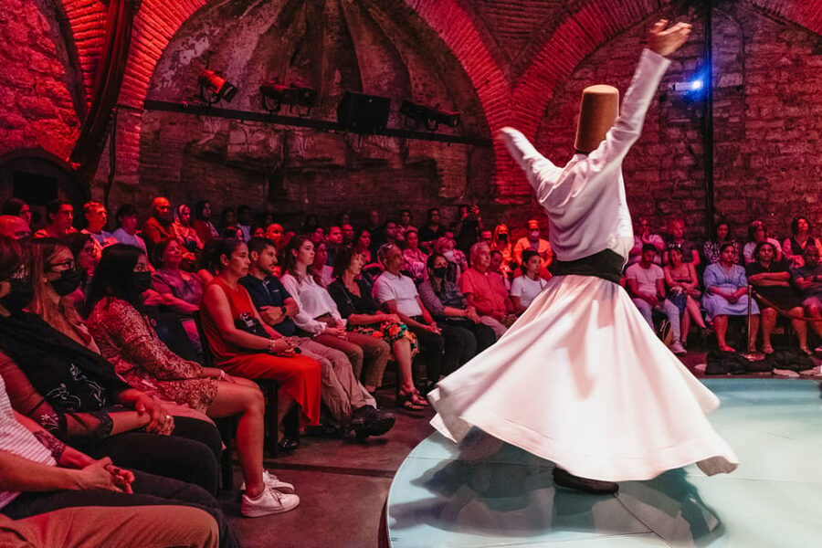 Istanbul: Hodjapasha Whirling Dervishes Show & Exhibition - Seating, timing, and small practical details