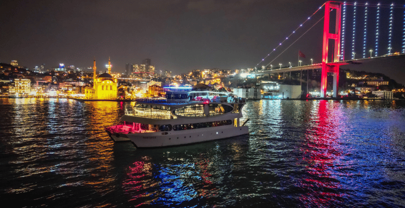 Istanbul: New Year's Eve Bosphorus Dinner Cruise Party 2026 - Bridges, castles, and the two shores