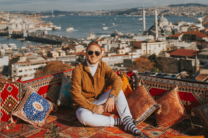 Istanbul Rooftop Photoshoot with Flying Dress - The Turkish-lights corner