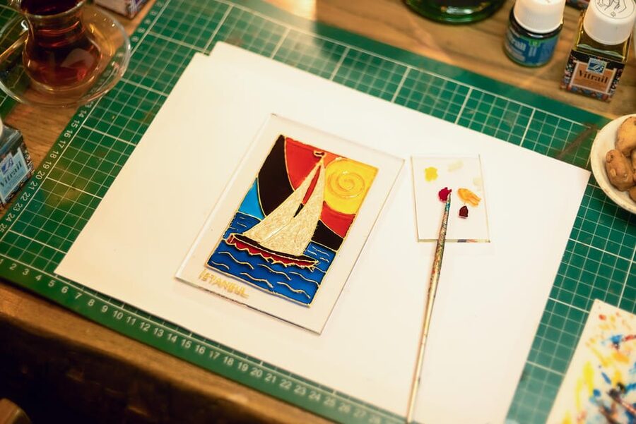 Istanbul: Traditional Stained Glass Painting Workshop - Finishing, framing, and packing your artwork