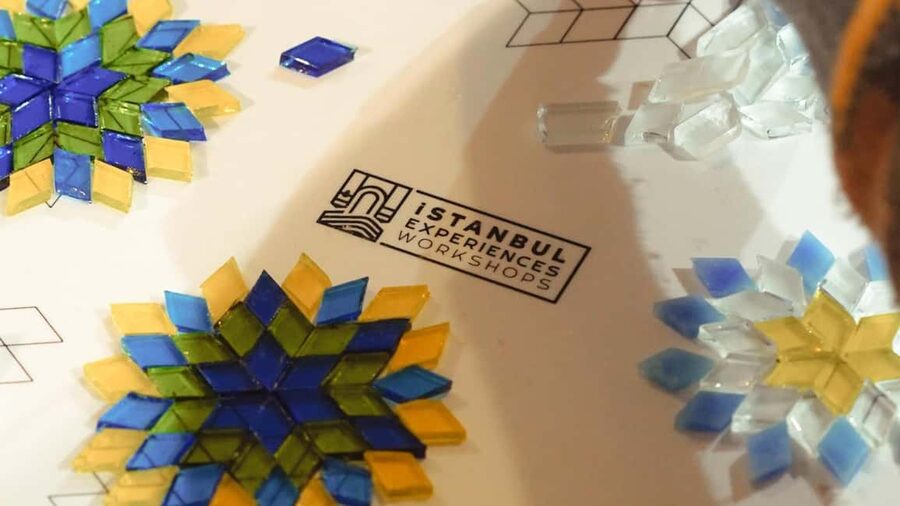 Istanbul: Turkish Mosaic Lamp Workshop with Bosphorus View - Tea, Turkish delight, and the drying break