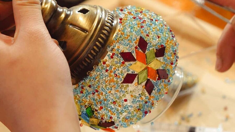 Istanbul: Turkish Mosaic Lamp Workshop with Bosphorus View - The people who make the class work