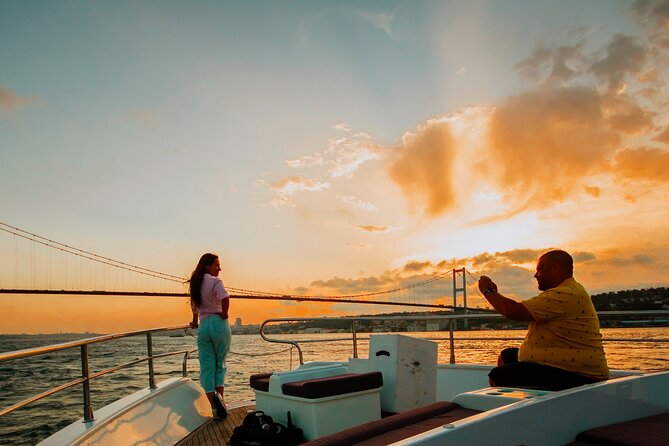 Luxury Sunset Yacht Cruise on the Bosphorus – Refresh & Relax - Çırağan Palace and Ortaköy after sunset