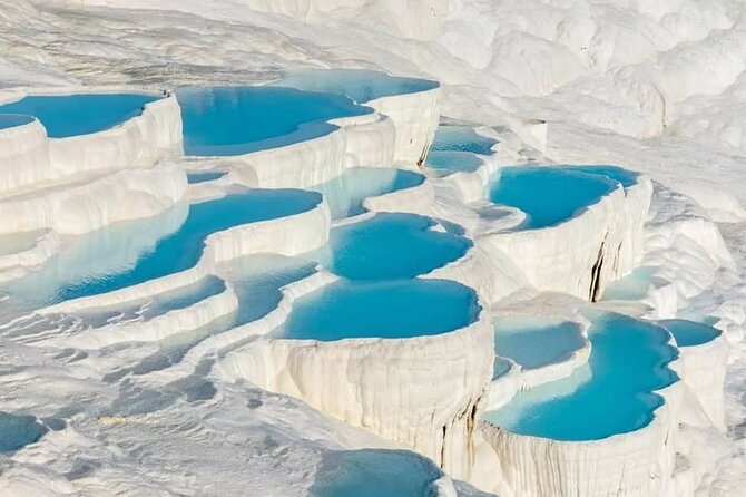 Pamukkale Guided one day Tour , from Denizli airport or Pamukkale hotels - One hour on the white travertines