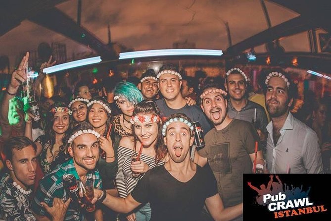 Pub Crawl Istanbul / Rooftop Clubs & Party Bus - The party bus and its drinking games