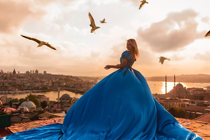 Rooftop Flying Dress Photo Shoot in Istanbul - Why this Istanbul rooftop shoot works so well