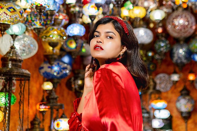 Rooftop Photoshoot in Istanbul - Lantern portraits and Turkish tea