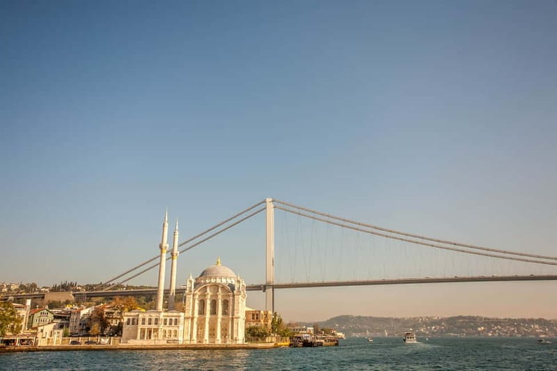 Sailing Through Culture Bosphorus and Spice Bazaar Tour - Byzantine walls and the edge of the old city