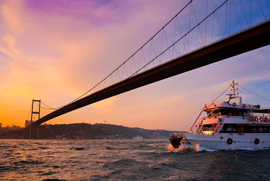 Sunset Cruise Bosphorus and Golden Horn River - Following the Bosphorus between two continents