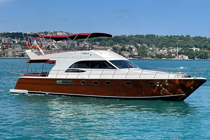 Sunset / Noon Bosphorus Cruise by Private Yacht - Ortaköy Mosque and the bridge beside it