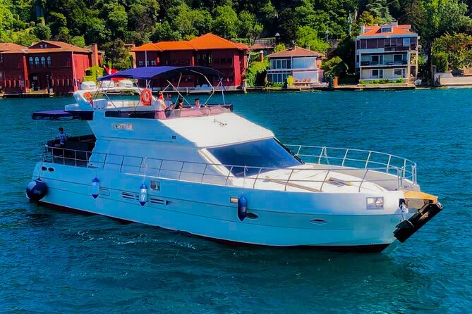Sunset / Noon Bosphorus Cruise by Private Yacht - Rumeli Fortress beneath the second bridge