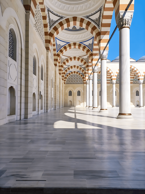 Tour to Camlica Hill, Camlica Mosque & Camlica Tower - Entering the grand Camlica Mosque