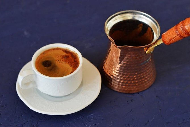 Turkish Coffee Trail - Making coffee on a sand stove