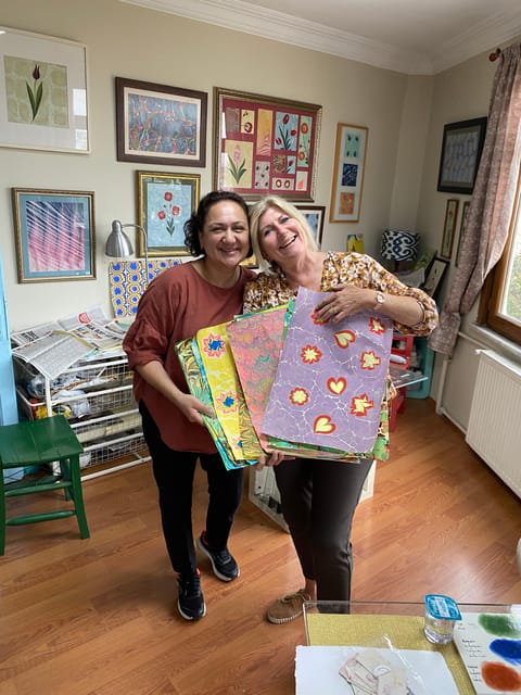 Turkish Marbling Paper Ebru Art Workshop - What you take home, and when