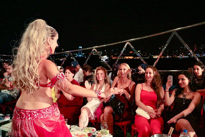 Turkish Night Tour on the Bosphorus w/Private table and pick-up - Ortaköy Beach beneath the bridge